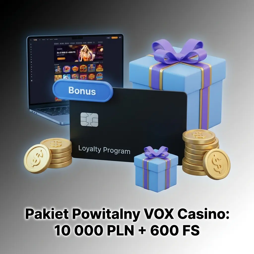 Pakiet powitalny VOX Casino: bonus do 10 000 PLN i 600 darmowych spinów na cztery pierwsze depozyty