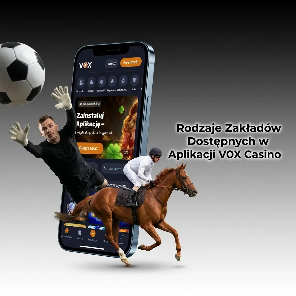 Rodzaje zakładów w aplikacji VOX Casino: singiel, AKO, systemowy, live i handicap