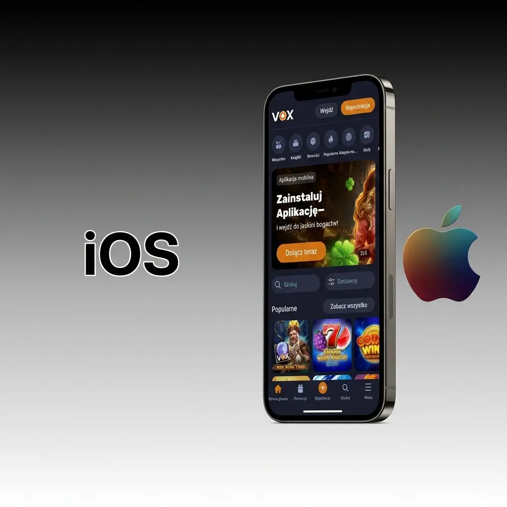 Instrukcja dodawania VOX Casino do ekranu głównego na iOS – iPhone i iPad